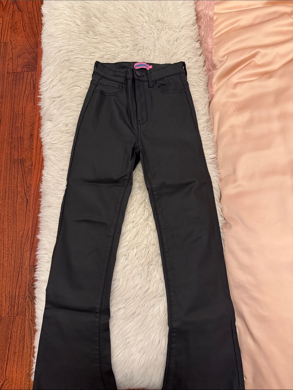 Edikted Black Women's High-Rise Flared Jeans